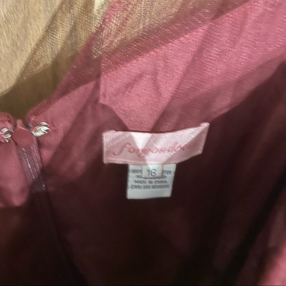 Adifa Burgundy Tulle Gown - For You Dress - bridesmaid or prom - Picture 9 of 9